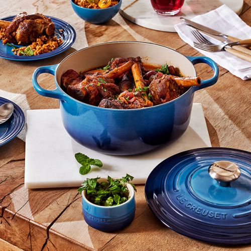 Le Creuset 20cm Azure Blue Casserole – La Cookshop