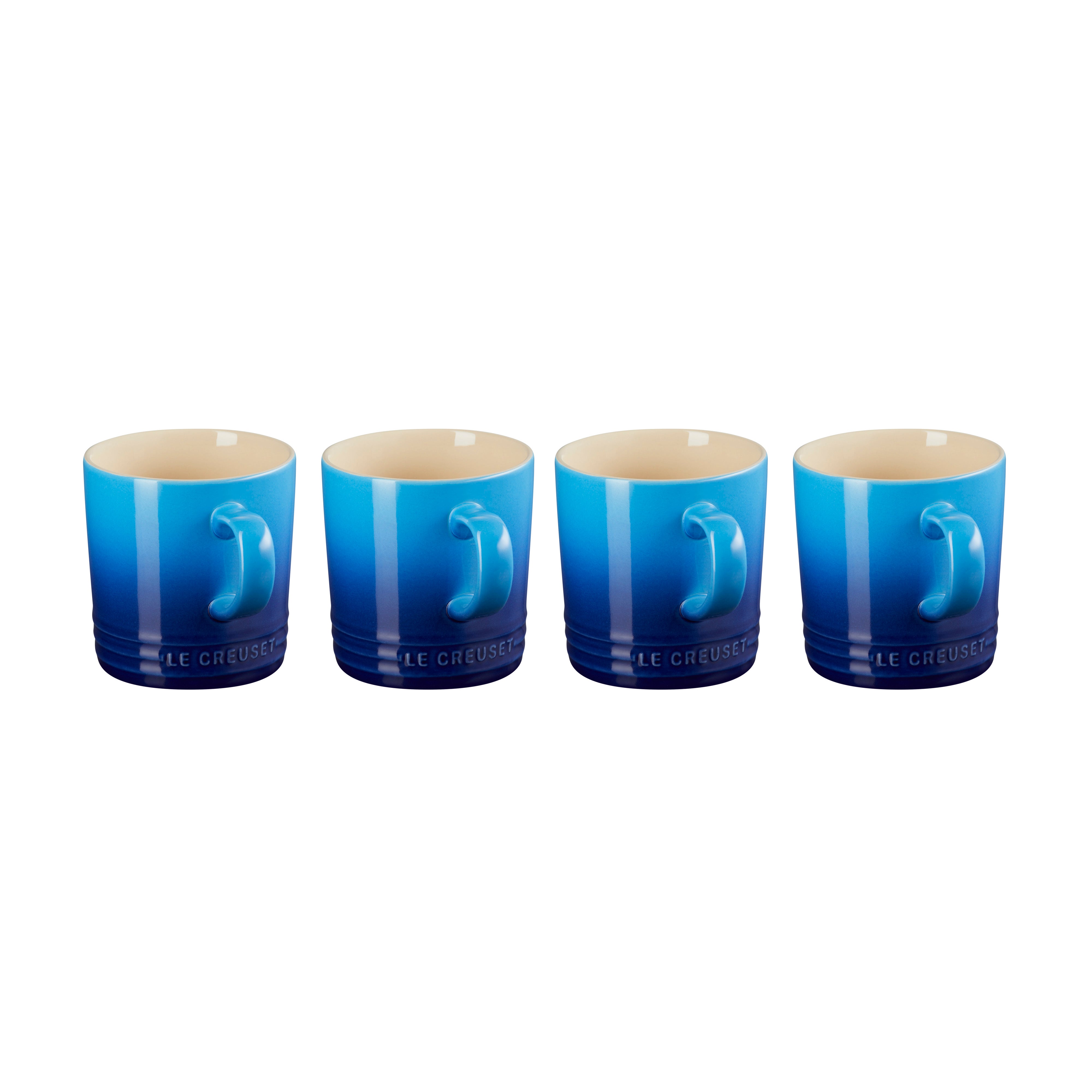 Le Creuset Azure Blue Standard Mug SET OF 4