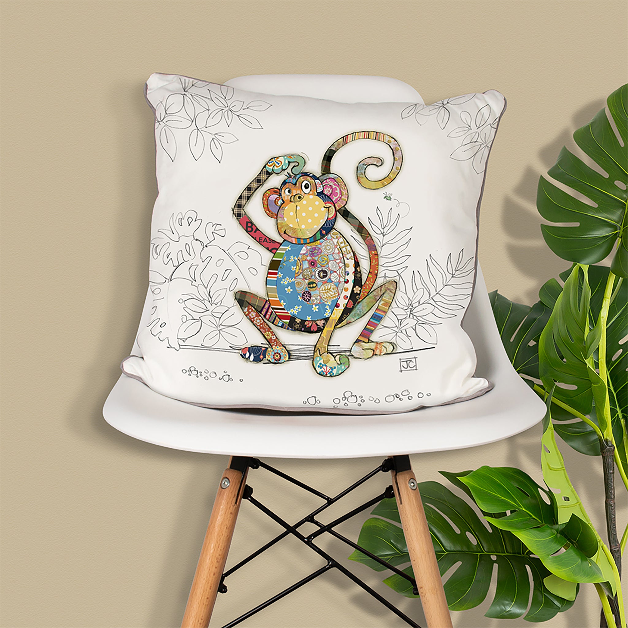 Bugart Monty Monkey Cushion