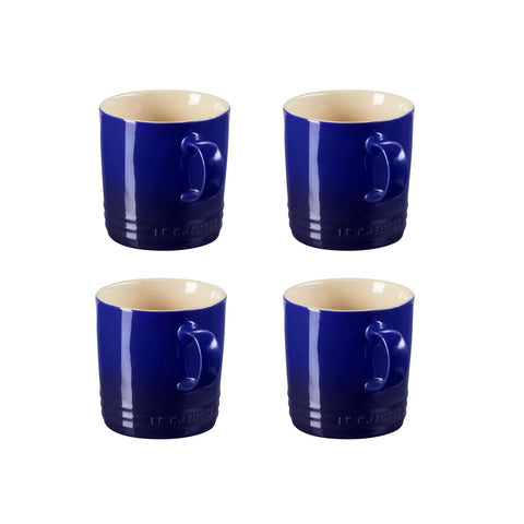 Le Creuset Indigo Standard Mug set of 4