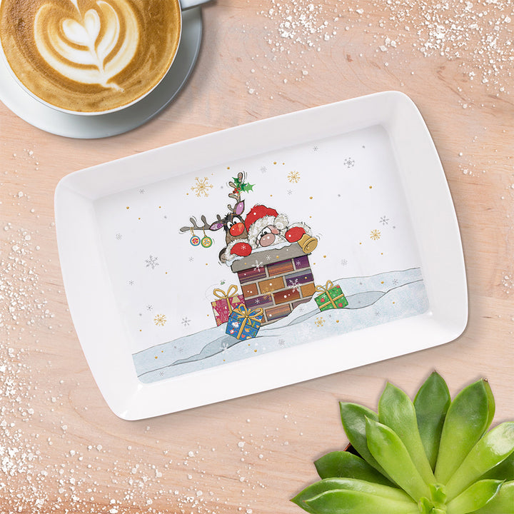 Bugart Santa Chimney Small Serving Tray