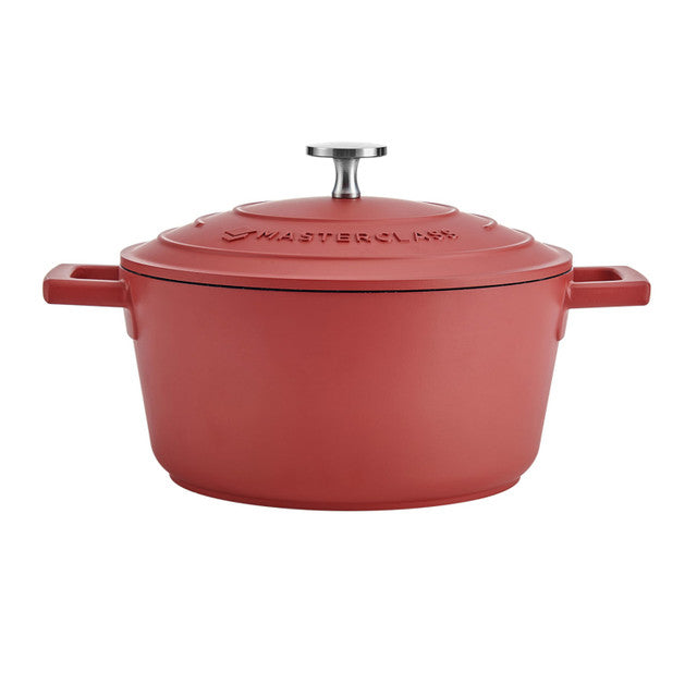 Masterclass Cast Aluminium Casserole  Red 24cm