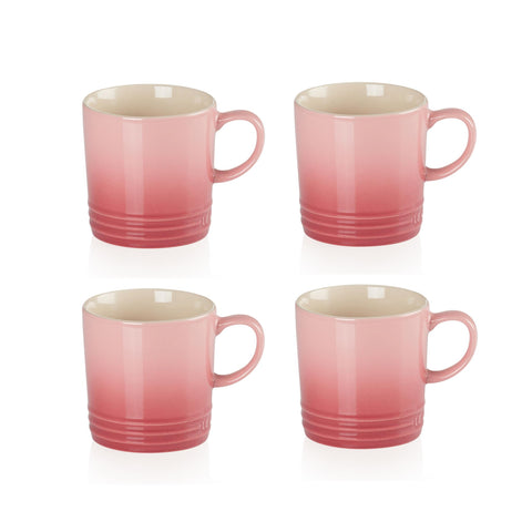 Le Creuset Rose Quartz (Pink) Standard Mug SET OF 4