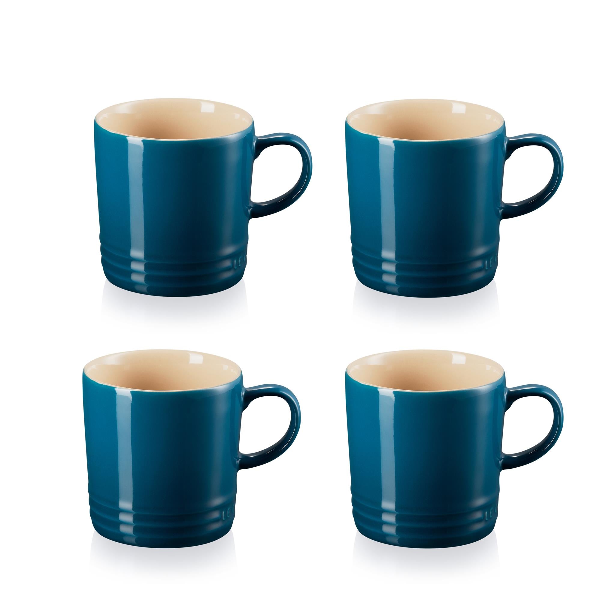 Le Creuset Deep Teal Standard Mug SET OF 4
