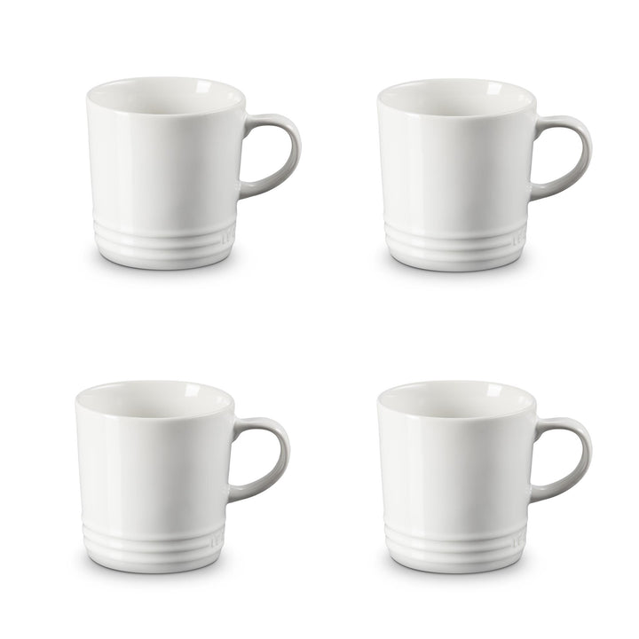 Le Creuset Gloss White Standard Mug SET OF 4