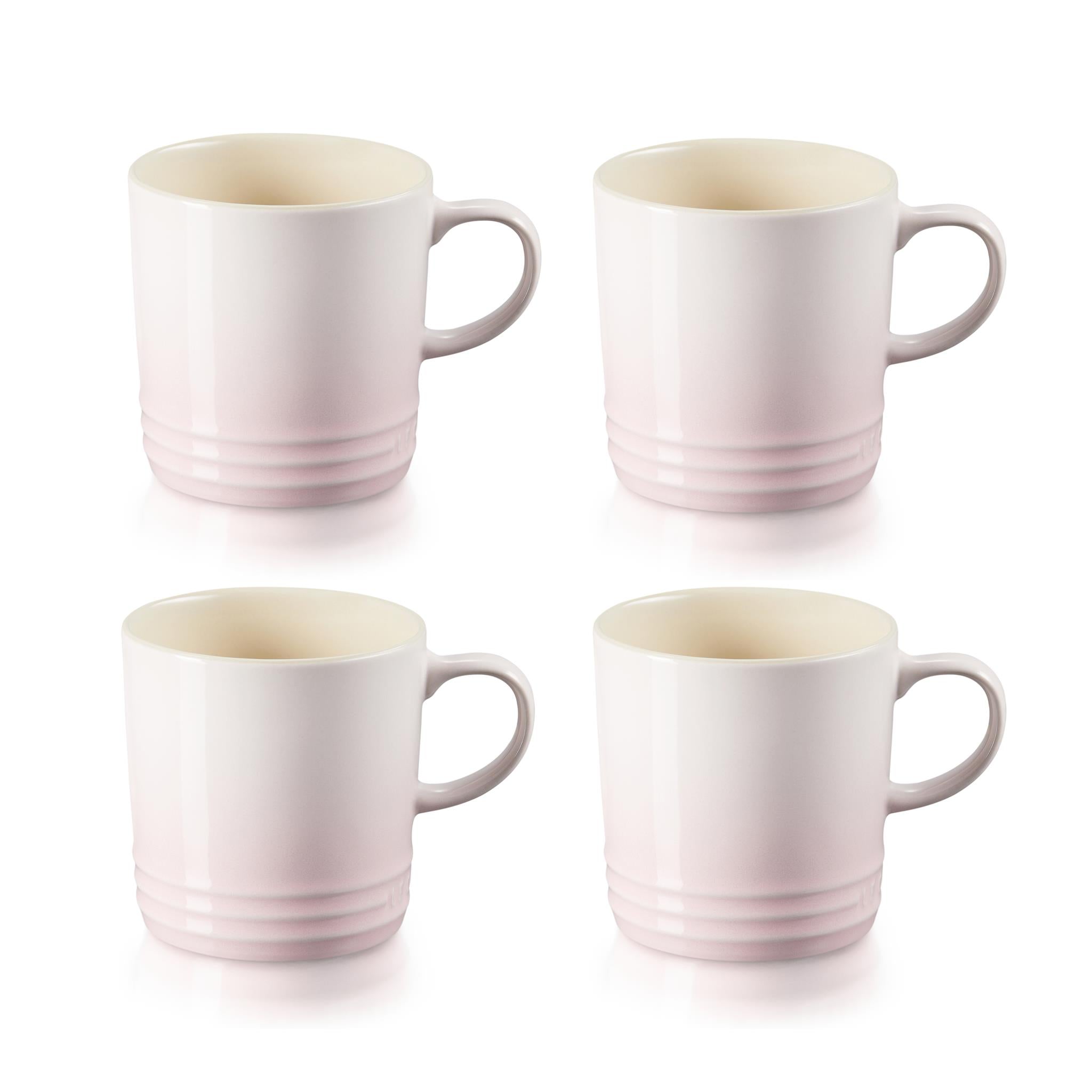 Le Creuset Shell Pink Standard Mug SET OF 4