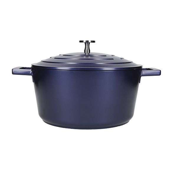 Masterclass Cast Aluminium Casserole Blue 24cm