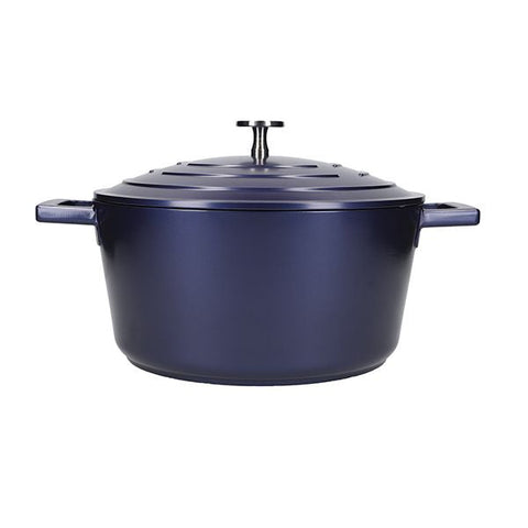 Masterclass Cast Aluminium Casserole Blue 24cm.