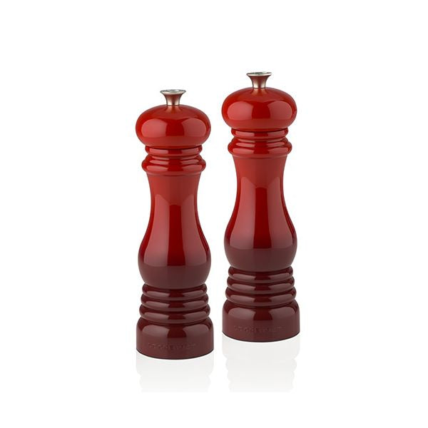 Le Creuset Set of 2  Salt & Pepper Mills Cerise