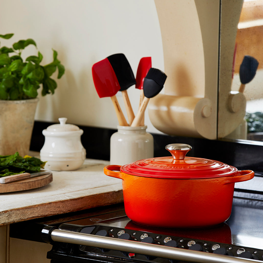 Le Creuset 22cm Volcanic Orange Casserole