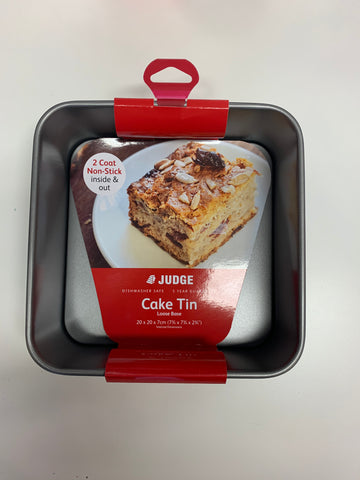 Judge square 18cm loose base cake tin