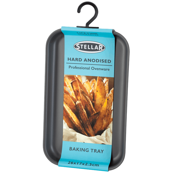 Stellar Hard Anodised 26x15x2.5cm Baking Tray