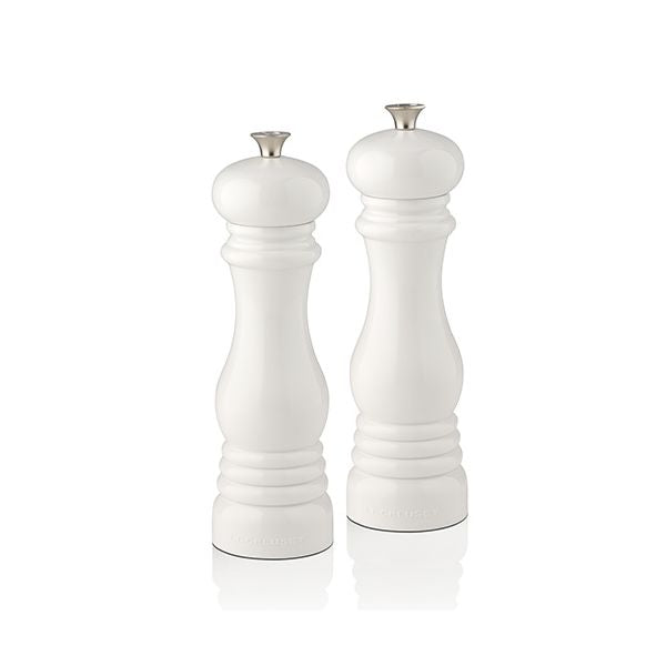 Le Creuset Set of 2 Salt & Pepper Mills White