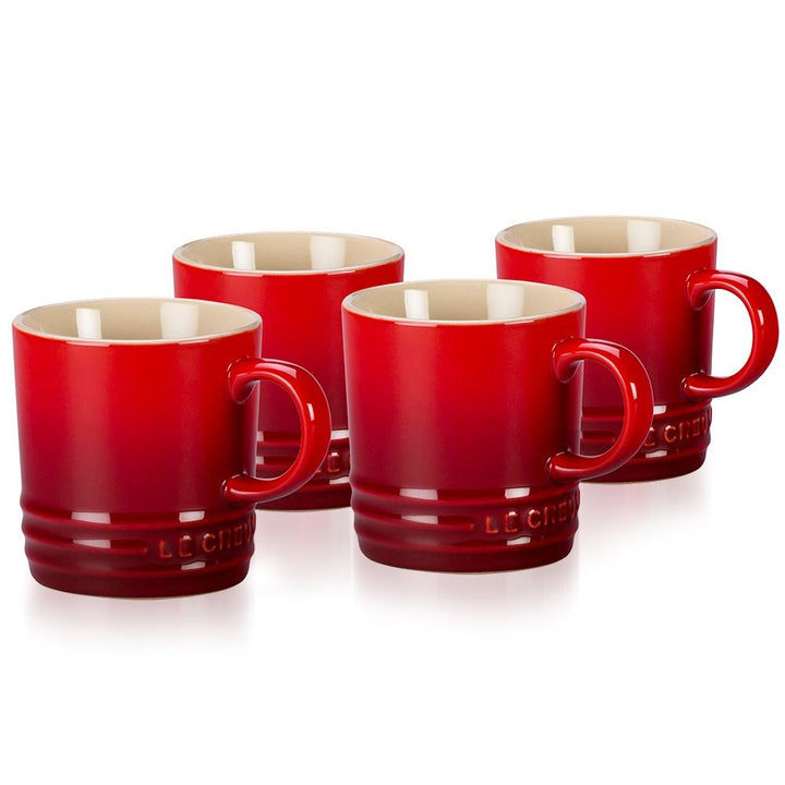 Le Creuset Cerise Standard Mug SET OF 4