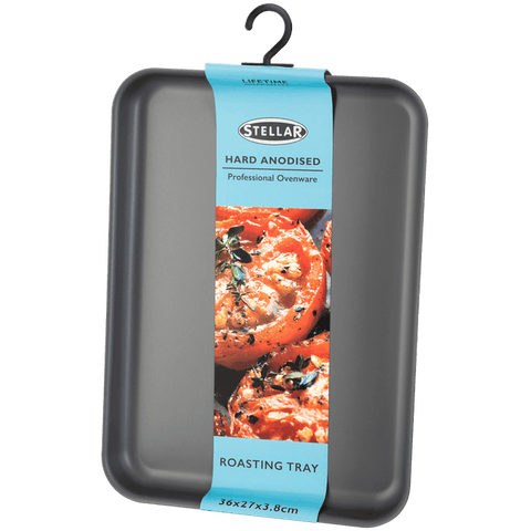 Stellar Hard anodised 41x29x4cm roasting tin