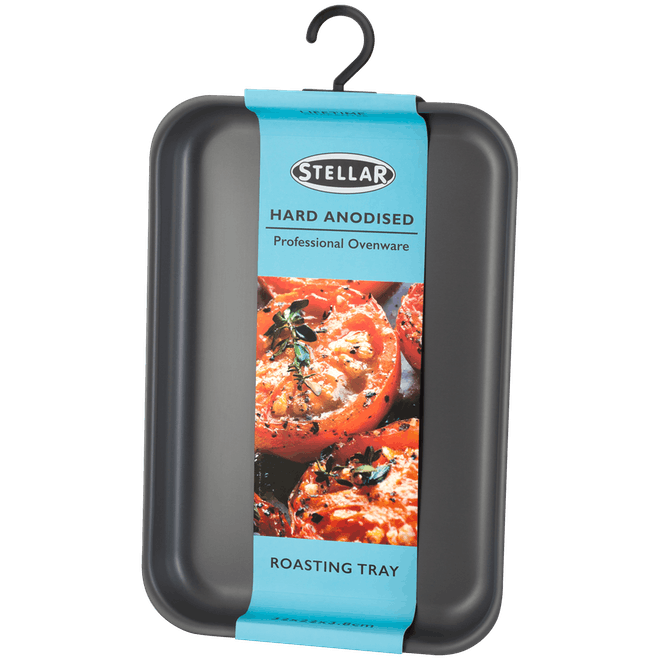 Stellar Hard Anodised 30x20x4cm Roasting Tin