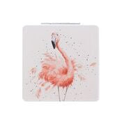 Wrendale Flamingo Pocket Mirror