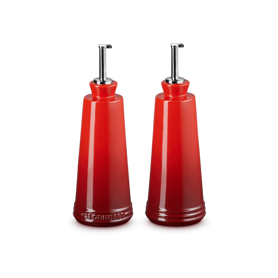 Le Creuset Cerise Oil & Vinegar Set
