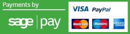 Payments on this site are processed by Sage Pay or PayPal
